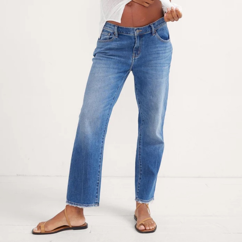 Hatch Boyfriend Jeans in Classic Blue
